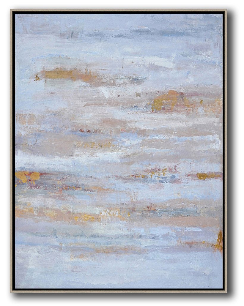 Hand-painted oversized abstract landscape painting by Jackson contemporary abstract artists